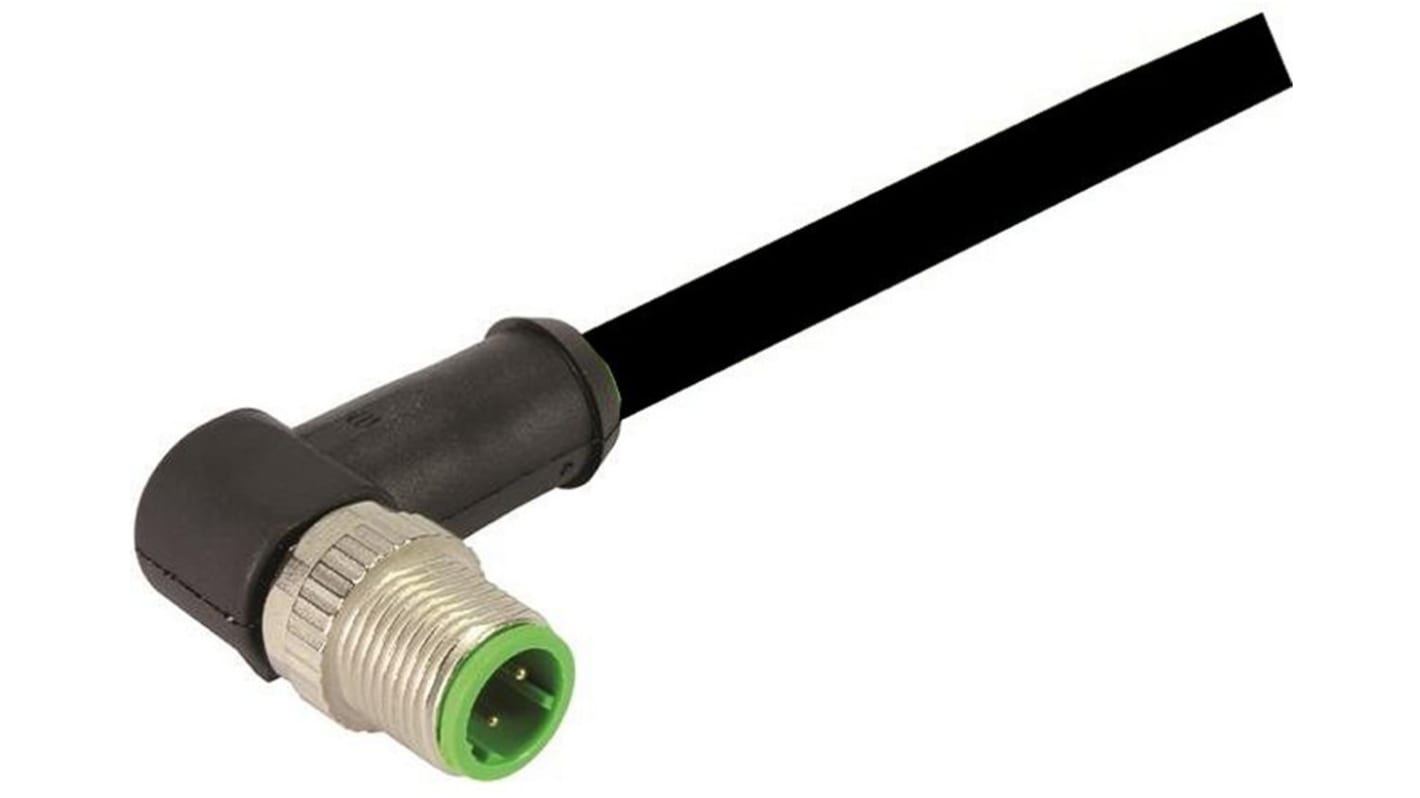 Cavo sensore/attuatore HARTING 12 cond. M12 Maschio / Senza terminazione Maschio, L. 5m