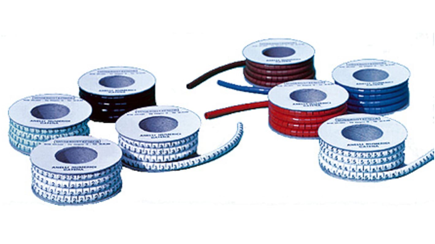 Brady Ademark Slide On Cable Markers, White, Pre-printed "7", 1.3 → 2.3mm Cable, AC7W15 RS