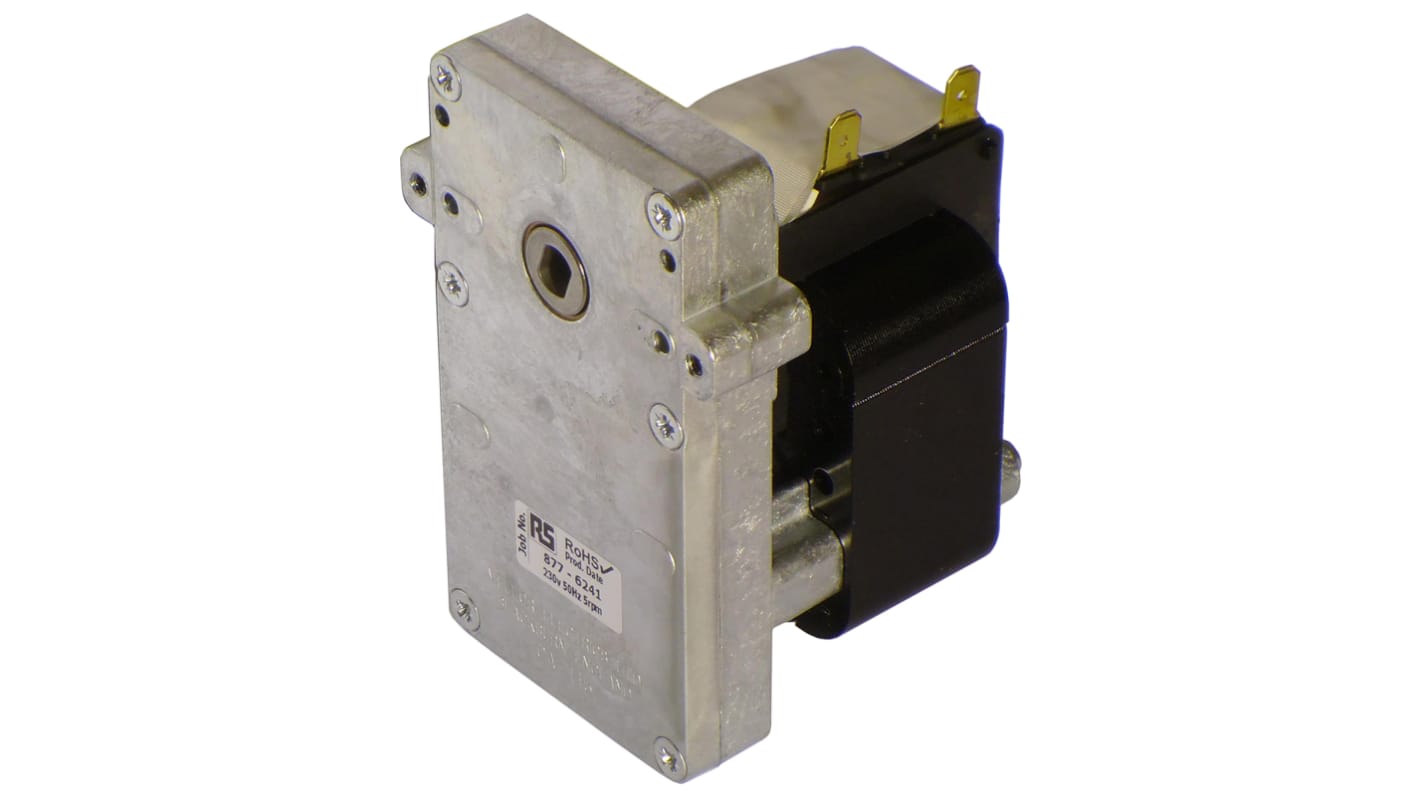 Mellor Electric 26 W交流减速电机 单相齿轮电机, 230 V, 5 rpm输出, KB系列