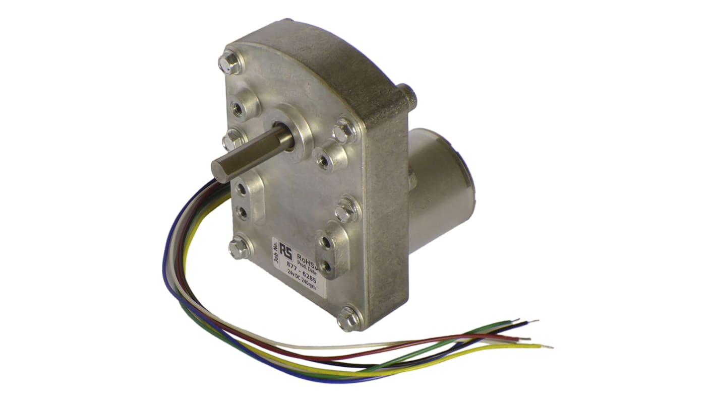 Mellor Electric Brushless Geared DC Geared Motor, 9 W, 24 V dc, 68 Ncm, 240 rpm, 7.94mm Shaft Diameter