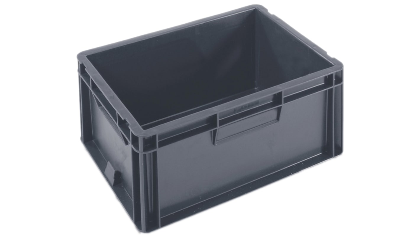 Schoeller Allibert 15L Grey Small Stacking Container, 175mm x 400mm x 300mm