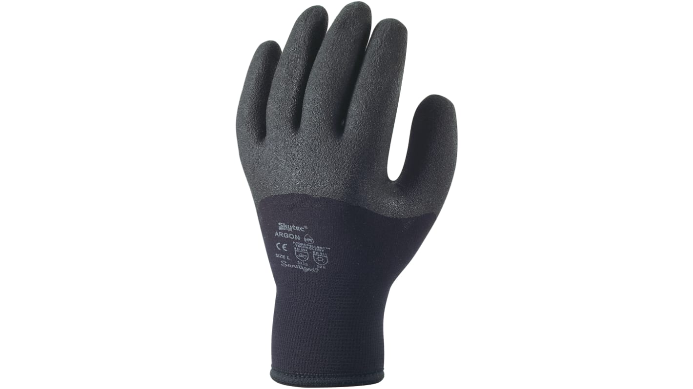 Skytec Arbeitshandschuhe Größe 9 Thermisch Nylon Schwarz 1Paar