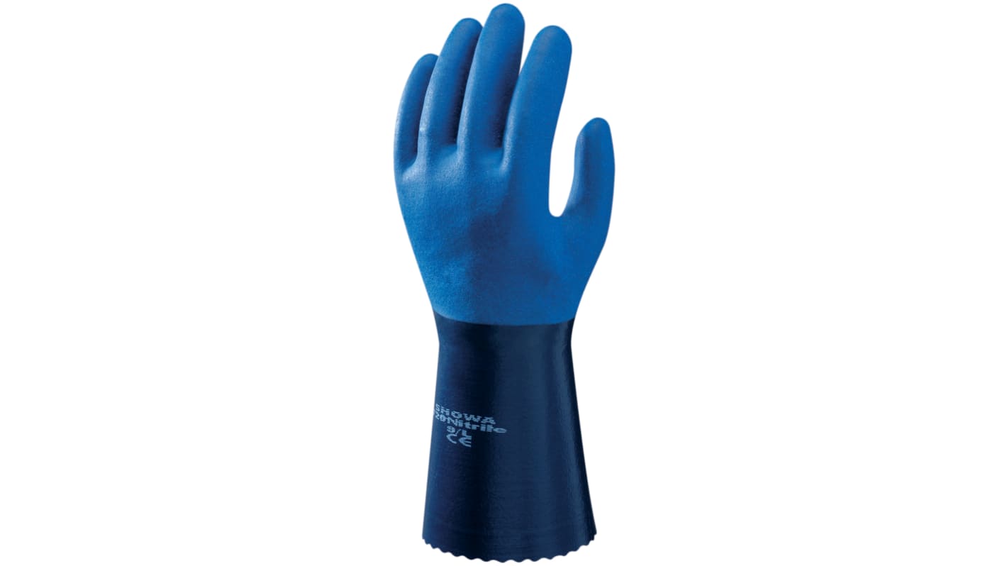 Guanti da lavoro Showa, Tg. 8, in Nylon, Poliestere, col. Blu