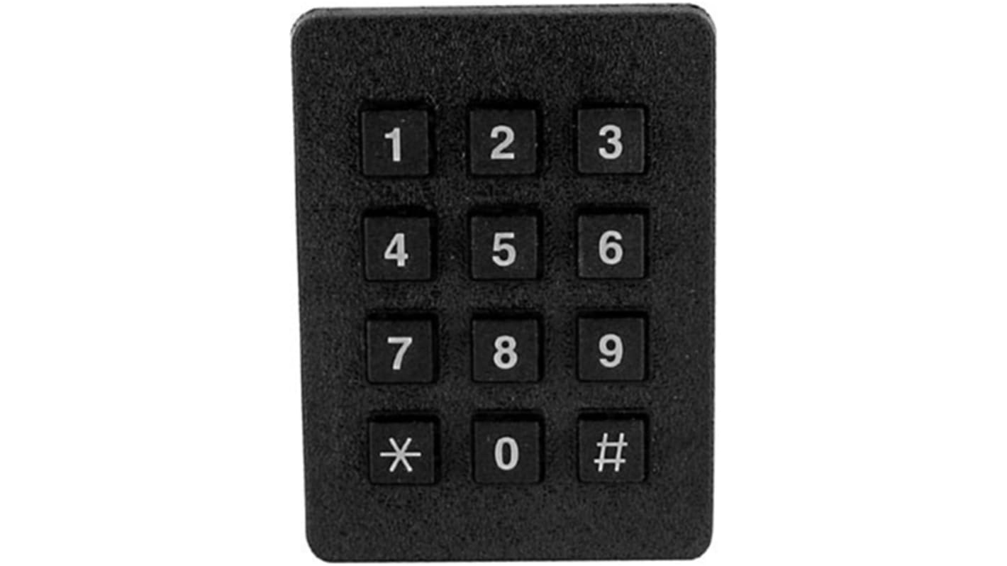 Grayhill Tastenfeld (3 x 4) 12-Tasten Matrix ABS, Cycolac FR15 Schwarz