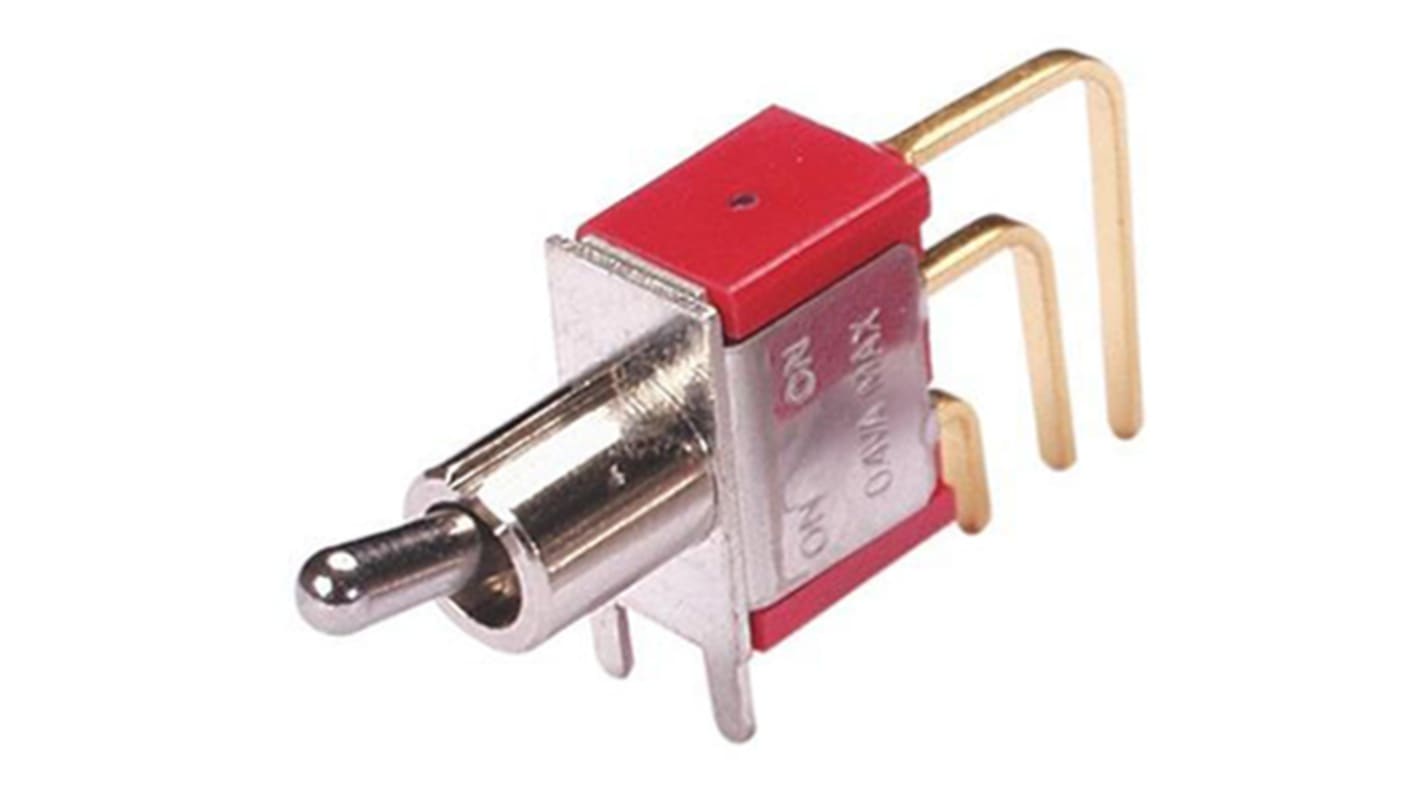 Grayhill Toggle Switch, Panel Mount, (On)-Off-(On), SPDT, Solder Terminal, 28 V dc, 250 V ac