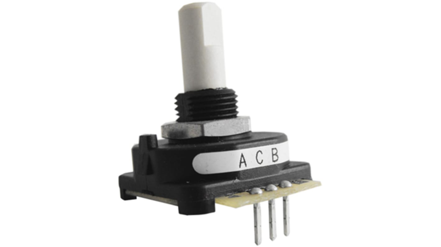Grayhill Optical Encoder with a 6.35 mm Flat Shaft, Panel Mount