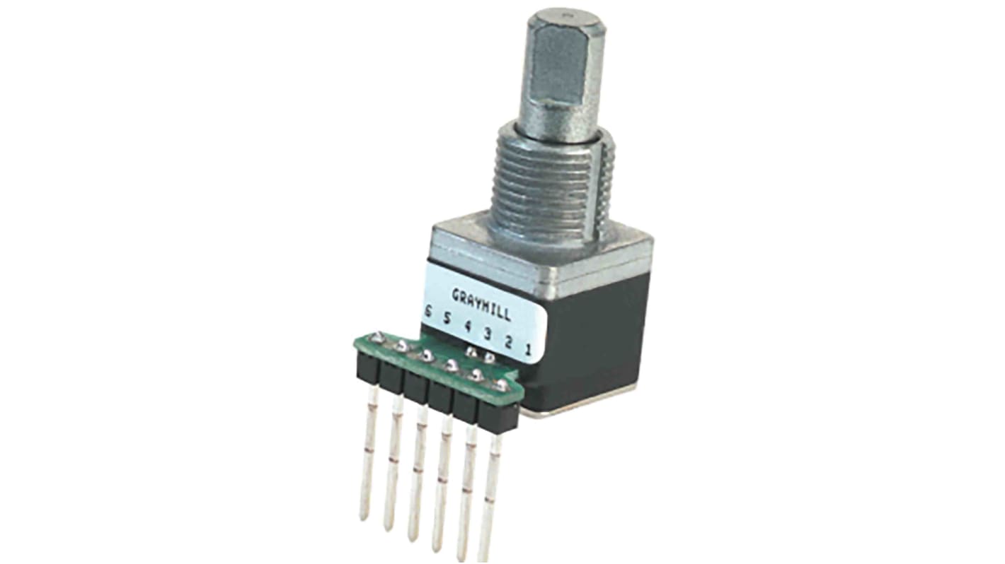 Grayhill 5V dc Optical Encoder with a 6.32 mm Flat Shaft, Pin