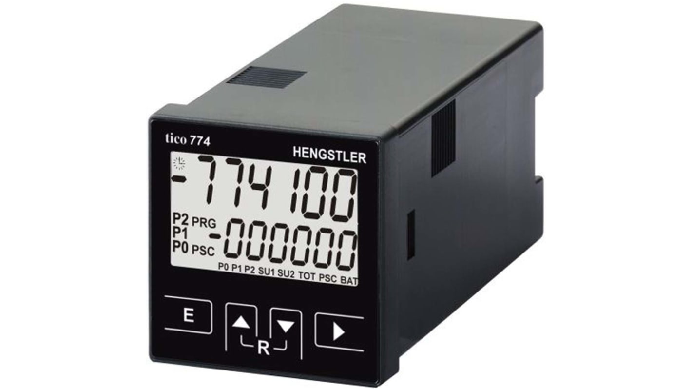 Hengstler TICO 774 Batch Counter, Shift Counter, Tachometer, Timer Counter, 6 Digit, 60kHz, 100 → 240 V ac