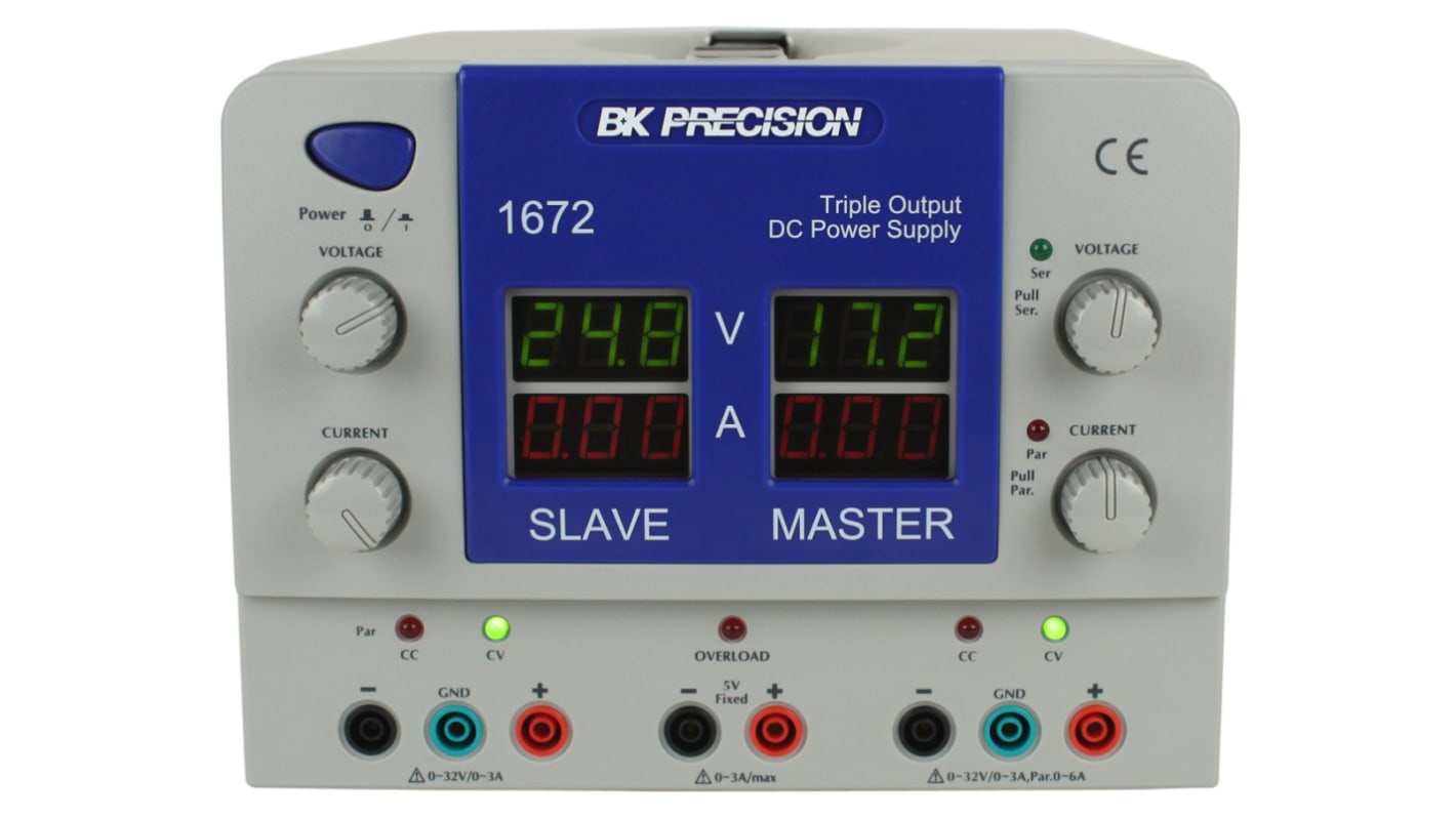 Alimentatore da banco BK Precision BK1672, 3 uscite, 0 → 32V, 0 → 3A, 207W