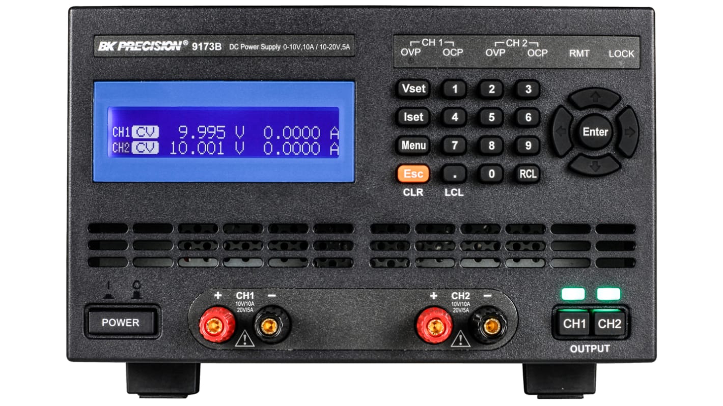 Zasilacz laboratoryjny 0 → 20V 0 → 10 A, 0 → 5 A BK Precision 200W