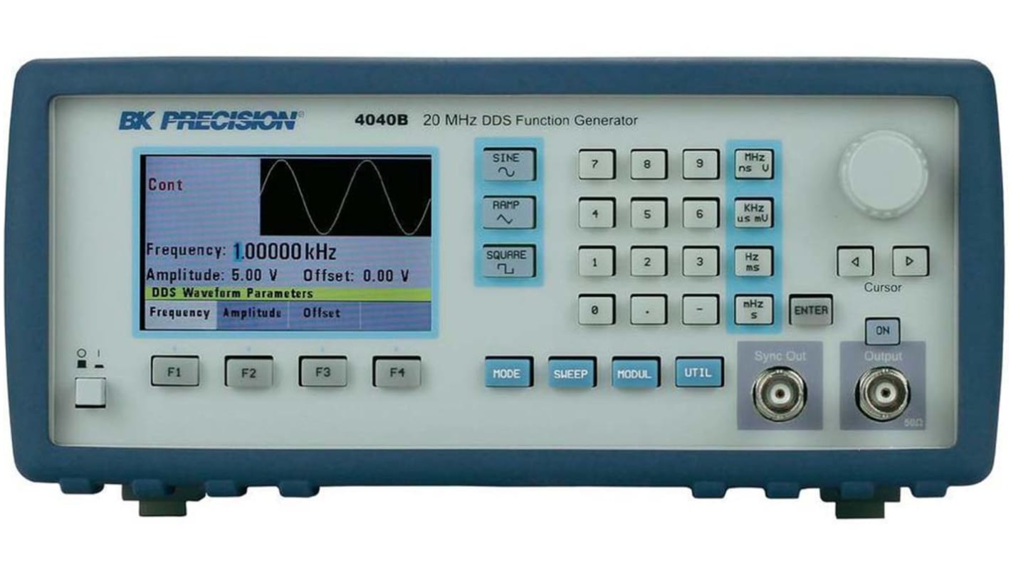 BK Precision BK4040B Function Generator, 0.01Hz Min, 20MHz Max, FM Modulation, Variable Sweep