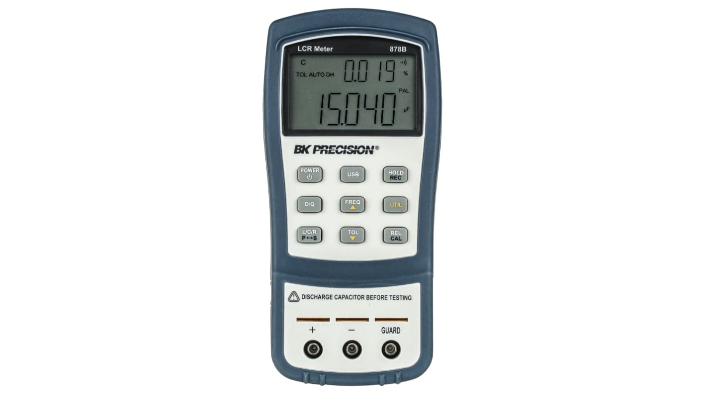 BK Precision BK878B Handheld LCR Meter 20mF, 10 MΩ, 1000H With RS Calibration