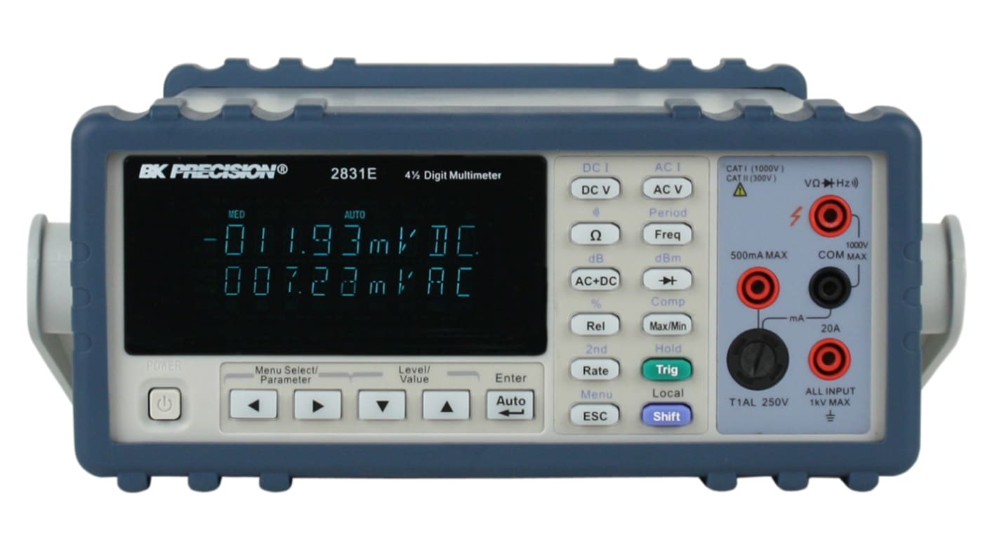 BK Precision 2831E Bench Digital Multimeter, True RMS, 20A ac Max, 20A dc Max, 750V ac Max