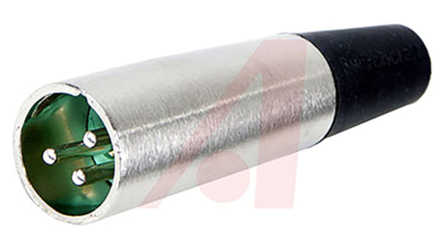 Switchcraft Cable Mount XLR Connector, Male, 125 V ac, 3 Way, Silver Plating