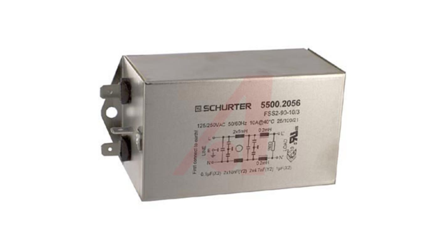 Schurter 10A Screw Mount IEC Filter 5500.2056
