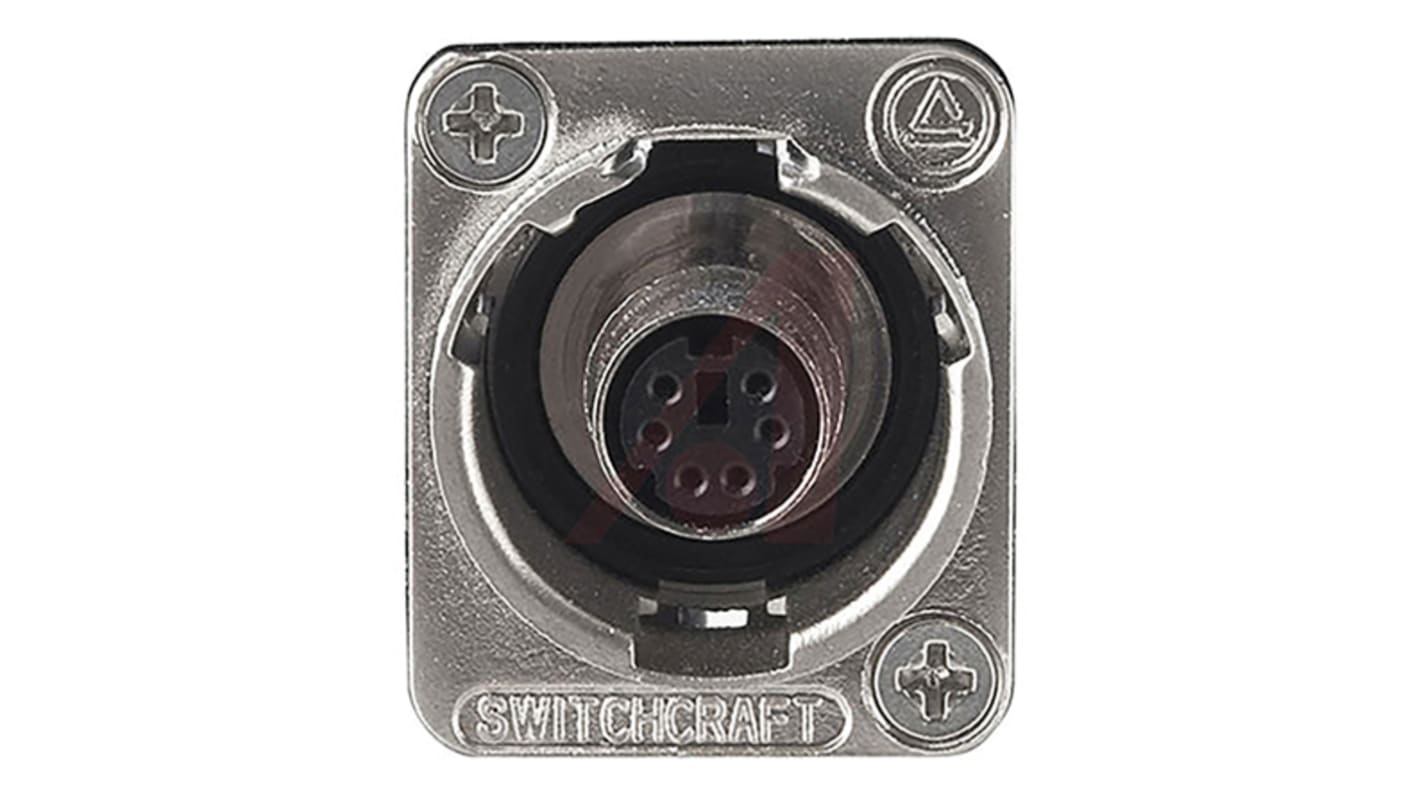 Switchcraft, EH 6 Pole Din, Female, Panel Mount