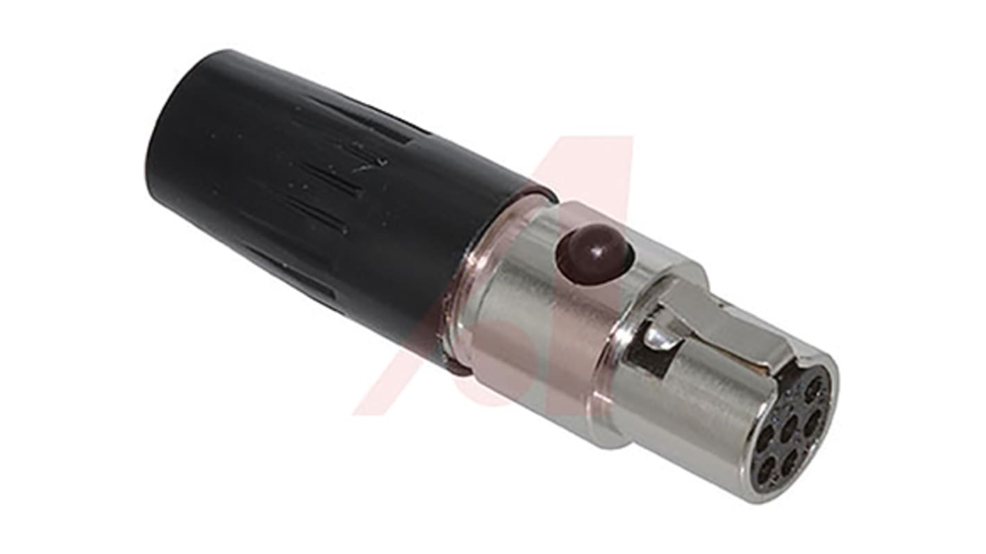 Switchcraft 6芯卡侬头母座, 电缆安装, 125 V 交流, 1.5A, 直向