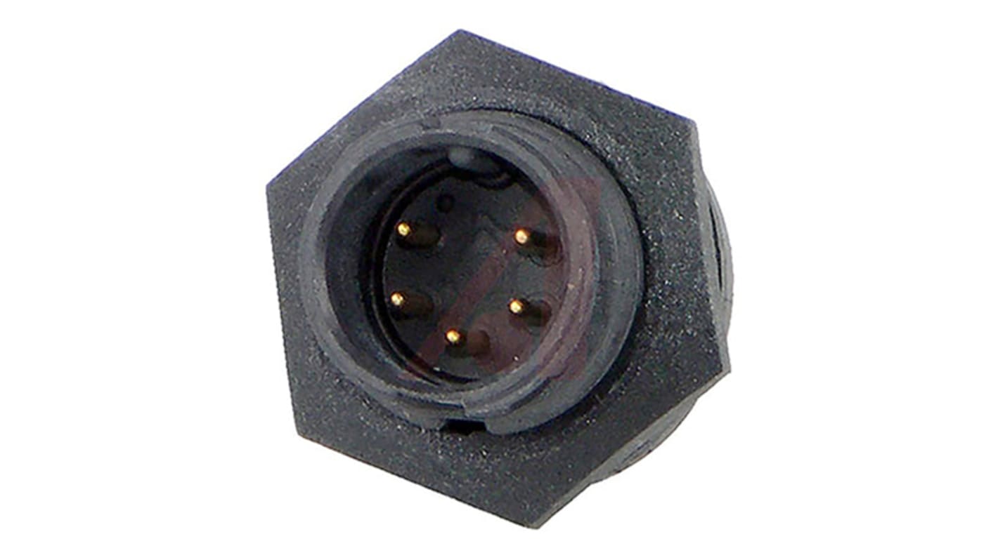 Switchcraft Connector, 5 Contacts, Panel Mount, Socket, Male, IP16, IP18, IP66, IP68, EN3 Series