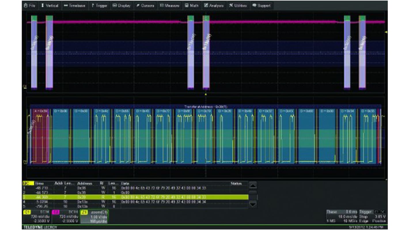 Teledyne LeCroy CAN, LIN, FlexRay Decode Oscilloscope Software for Use with HDO4000 Series