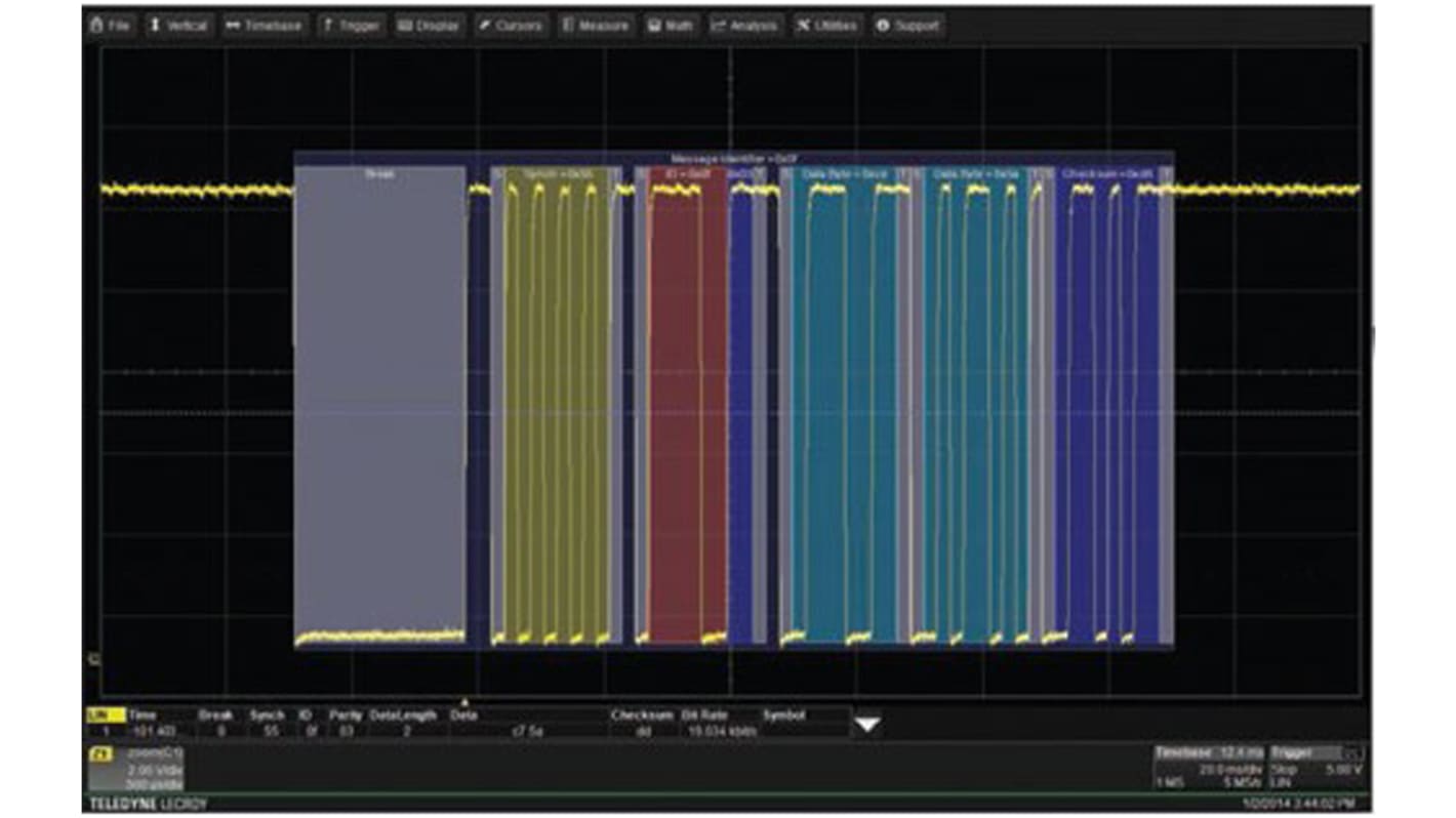 Teledyne LeCroy LIN Bus Trigger & Decode Oscilloscope Software for Use with HDO4000 Series, Version 2.x, LIN 1.3