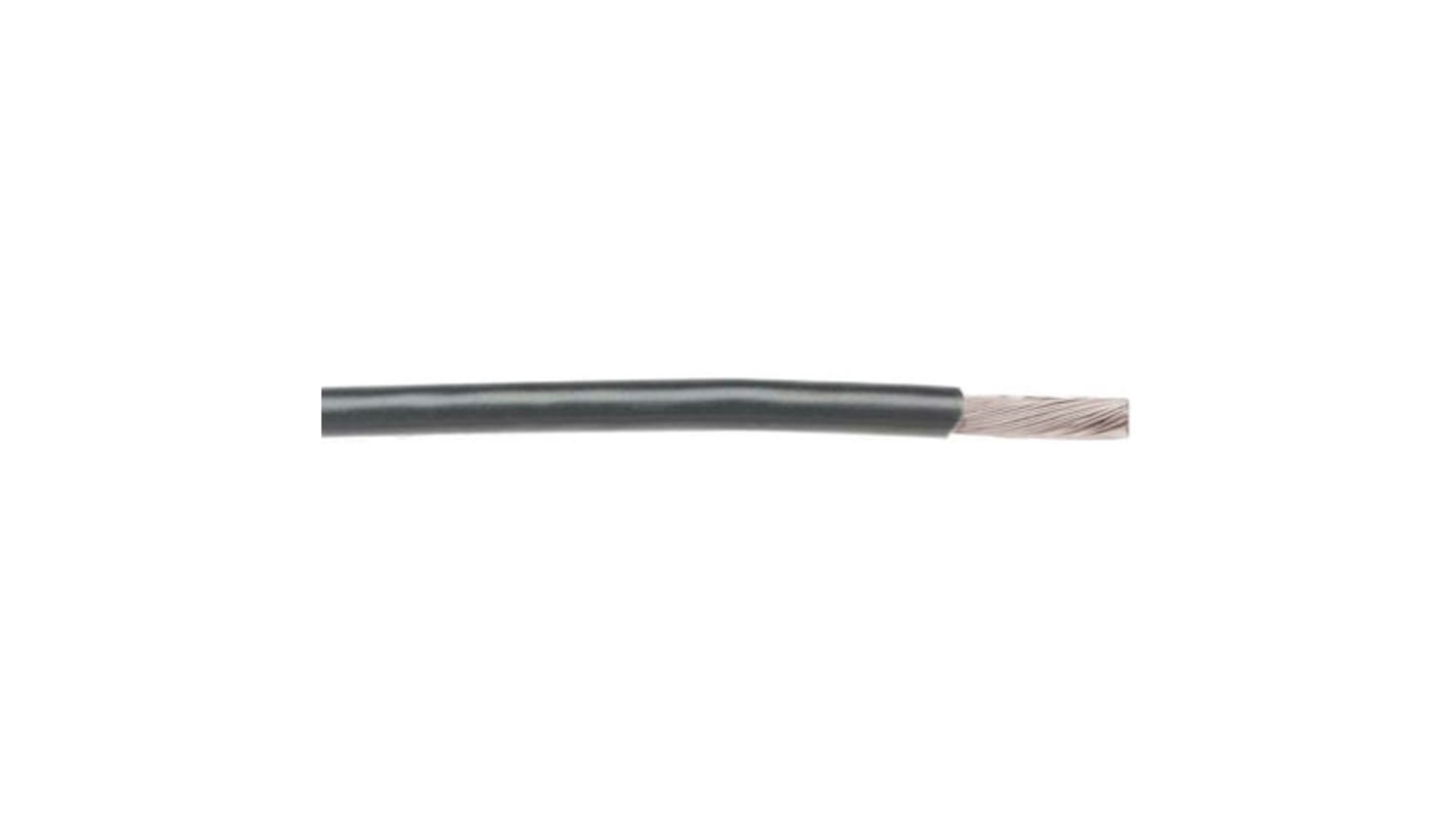 Alpha Wire Einzeladerleitung 0,2 mm², 24 AWG 30m Grau PTFE isoliert Ø 1.37mm 19/0,13 mm Litzen UL1180