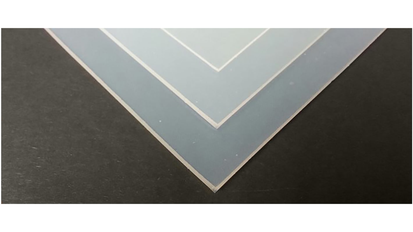 RS PRO Translucent Silicone Rubber Sponge Sheet, 600mm x 600mm x 3mm