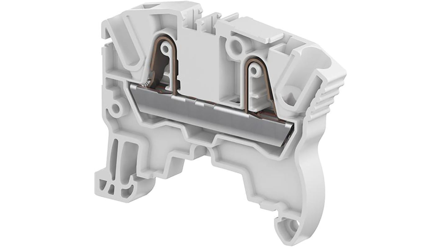Morsetto per guida DIN standard Entrelec, Grigio, livello Singolo, 32A