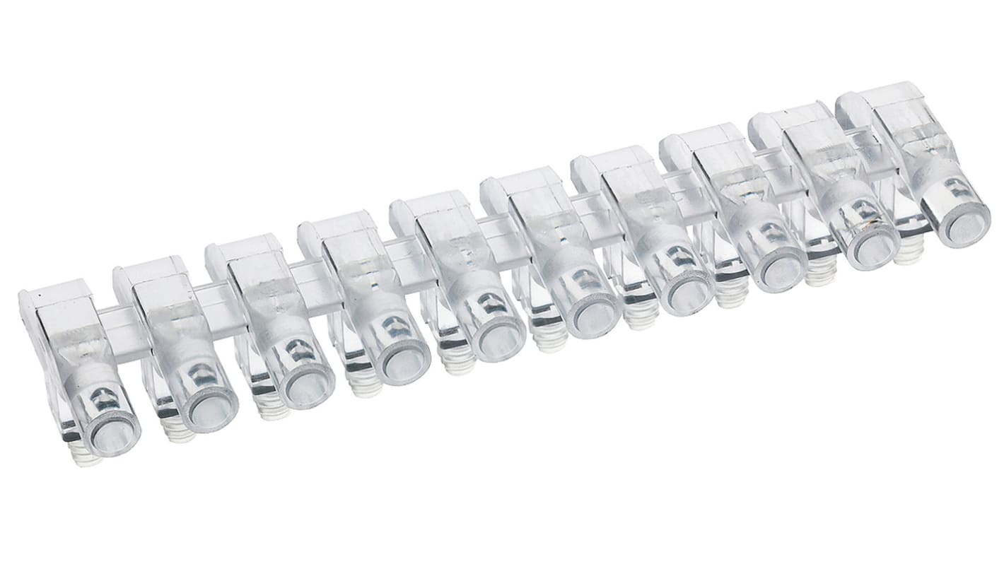 1271.1010 MENTOR, PCB Mounted 10-Way Right Angle LED Light Pipe, Clear Round Lens