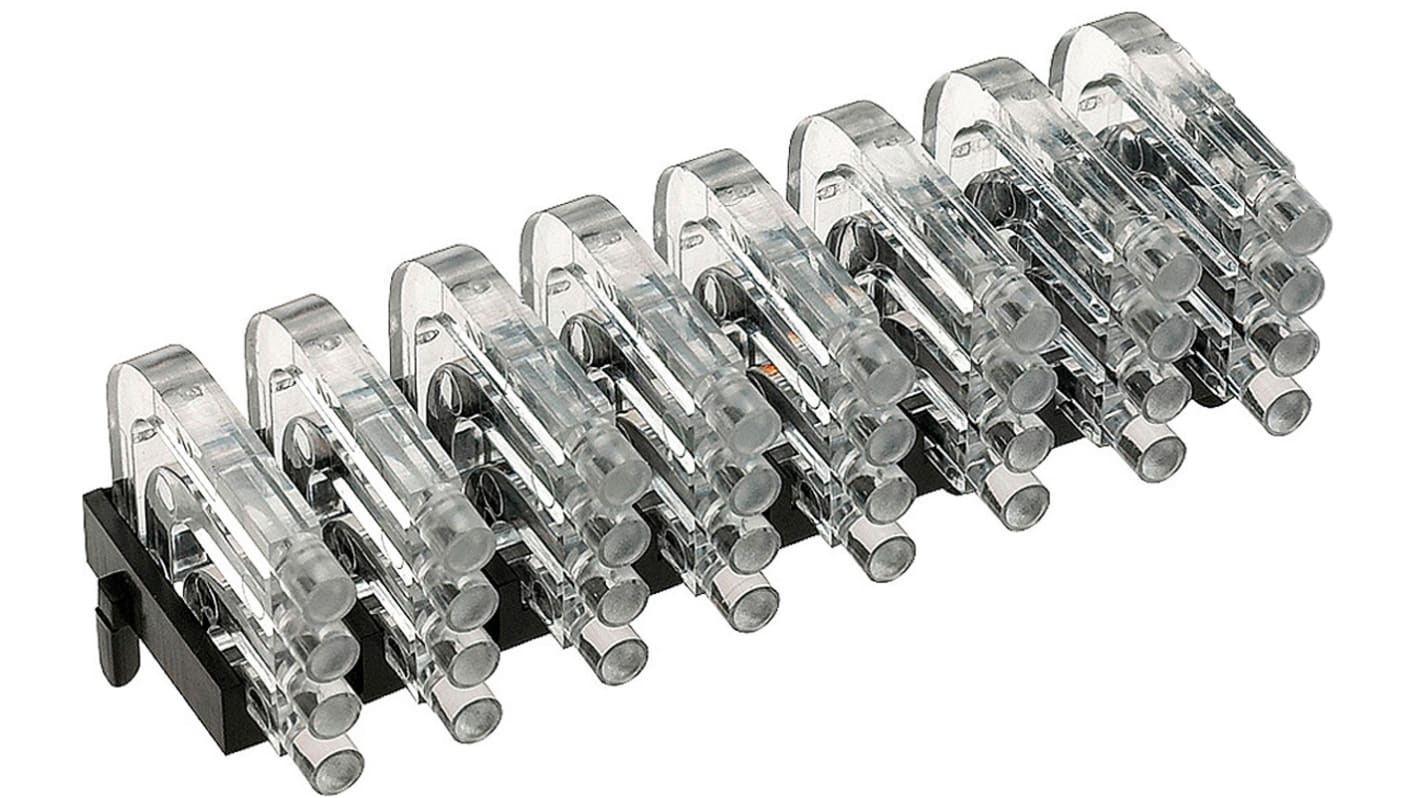 Światłowód do LED, sztywny, kątowy, dł. 15.7mm, 4-rzędowy, 32-drożny, , MENTOR