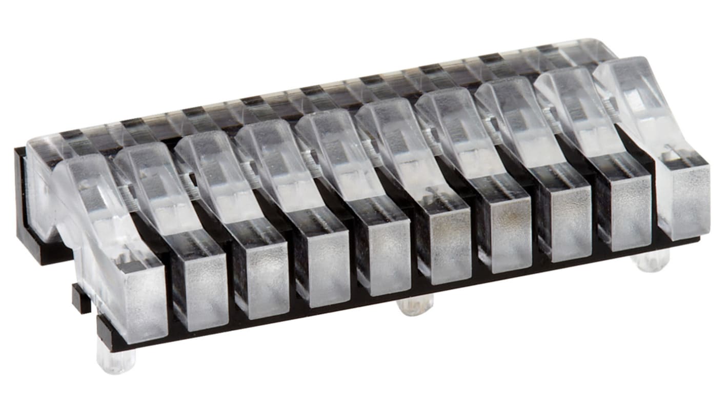 Światłowód do LED, sztywny, kątowy, dł. 12.9mm, 10-drożny, , MENTOR