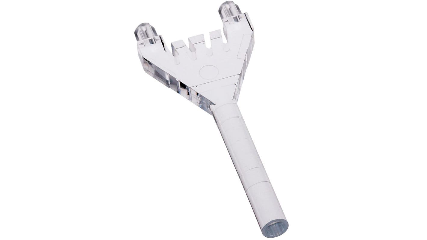 1294.1002 MENTOR, PCB Mounted LED Light Pipe, Clear Round Lens