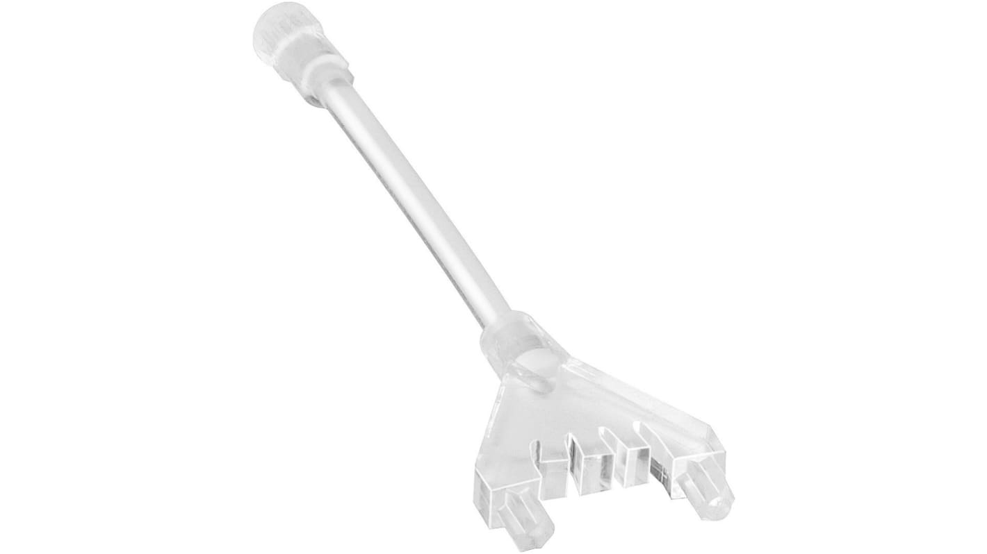 1294.2000 MENTOR, PCB Mounted Flexible LED Light Pipe, Clear Round Lens