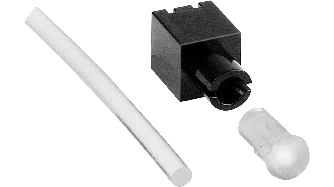 1316.7001 MENTOR, PCB Mounted Flexible LED Light Pipe, Clear Round Lens