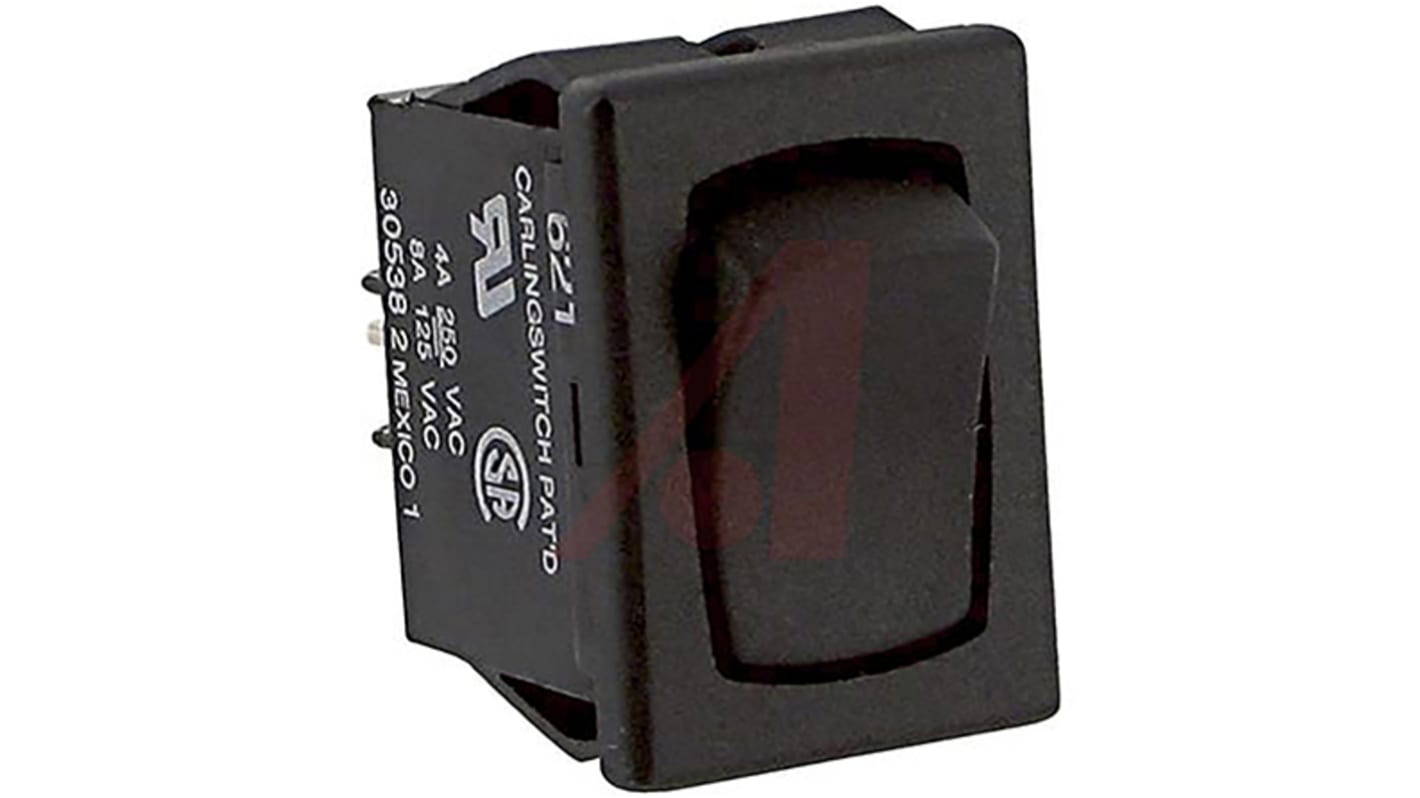 Carling Technologies DPDT, On-(On) Rocker Switch Panel Mount