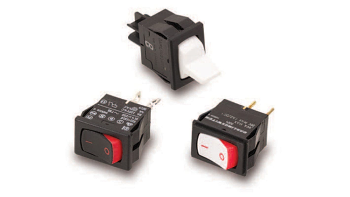 Carling Technologies SPDT, Latching Rocker Switch Panel Mount