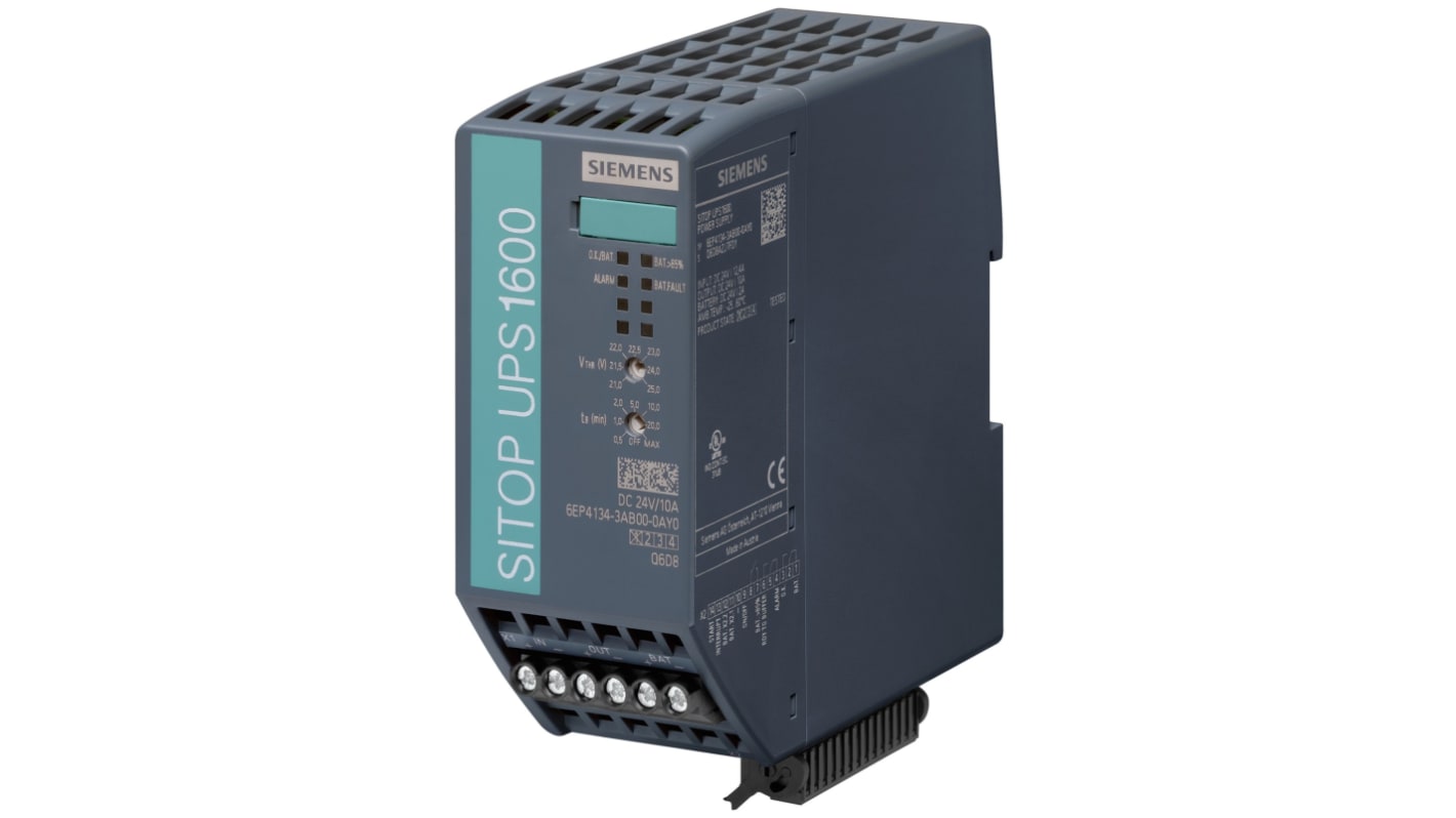 Siemens UPS电源, 240W, 24V 直流输出, 22 → 29V 直流输入, DIN导轨安装