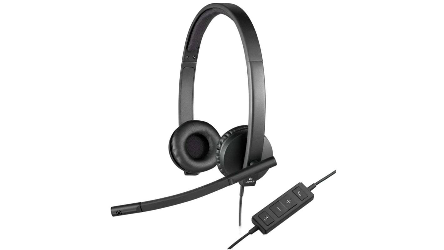 Logitech H570e Black Wired USB A On Ear Headset