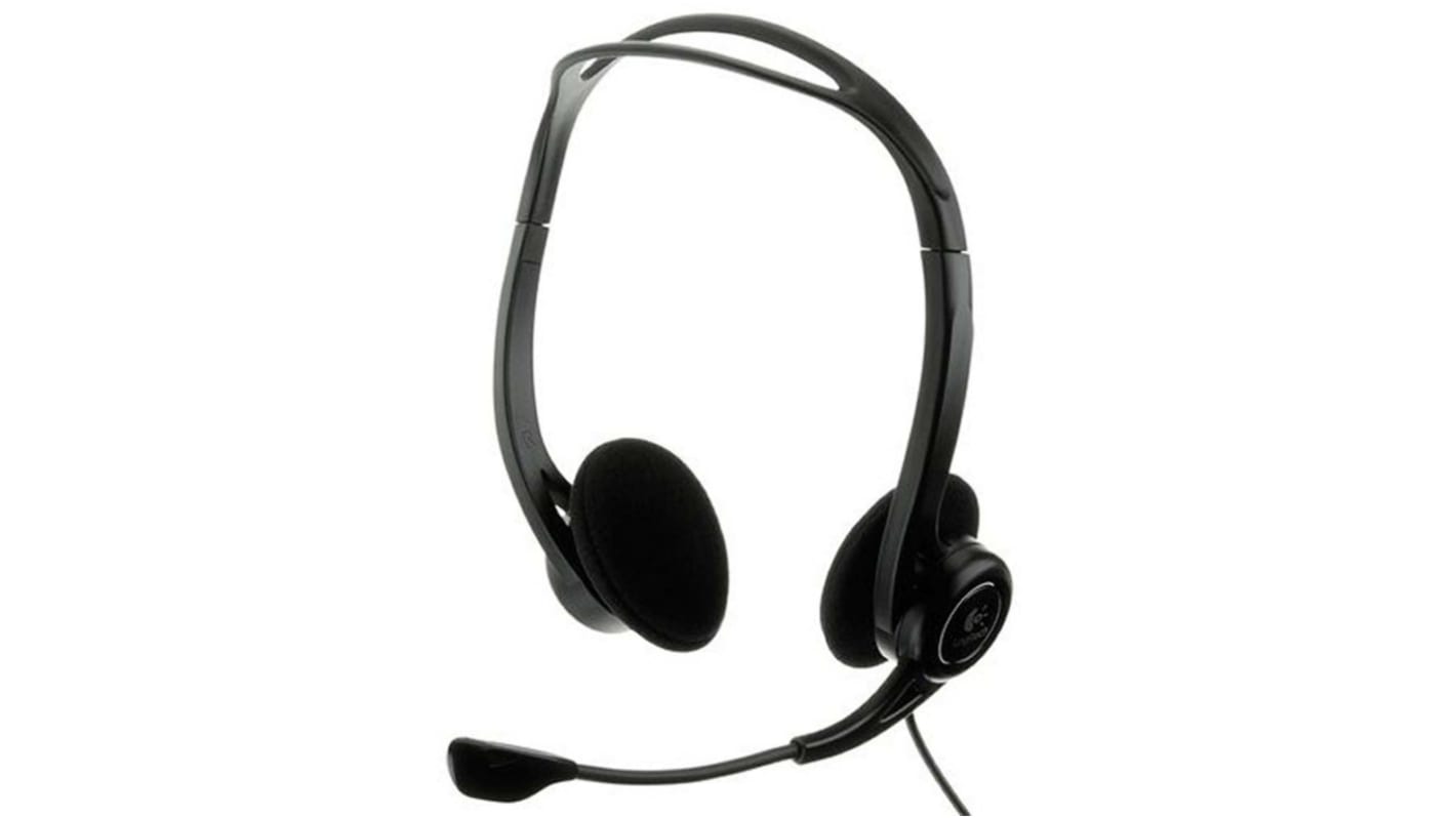 Logitech 960 Black Wired USB A On Ear Headset