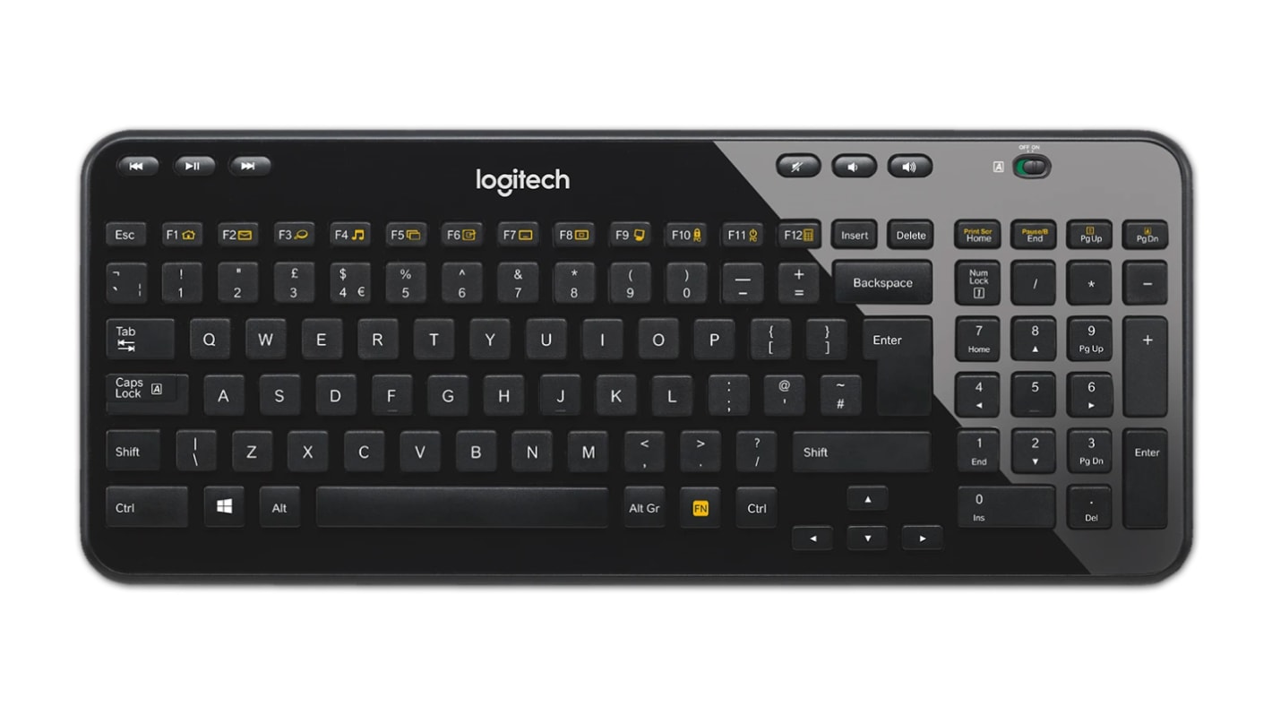 920 003082 Teclado Logitech Inalambrico Negro Compacto QWERTY UK RS