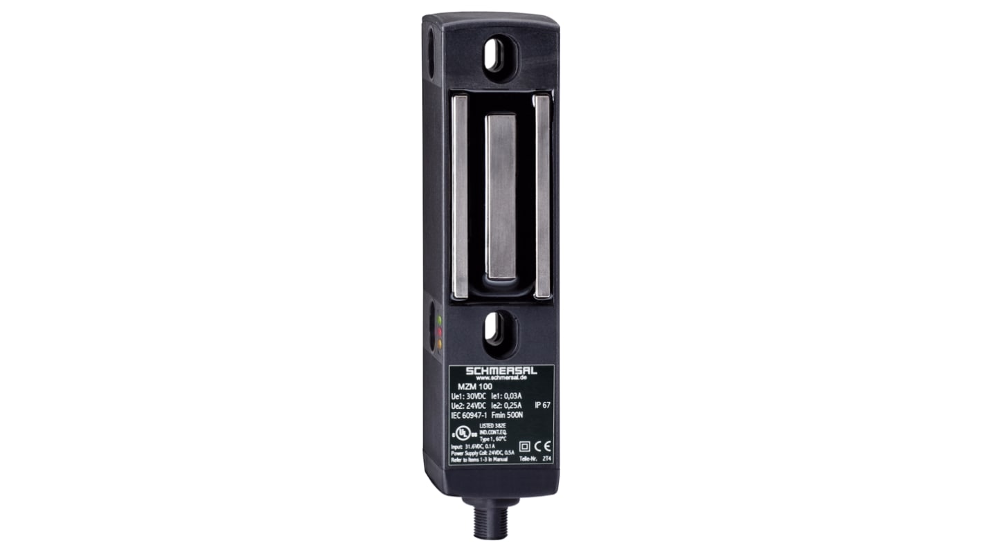 Schmersal MZM 100 B Series Solenoid Interlock Switch, Power to Lock, 24V dc