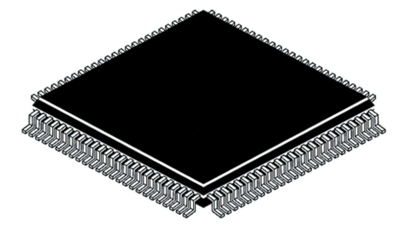 Microcontrôleur, 32bit, 192 Ko (système), 4 Ko (sauvegarde) RAM, 1,024 Mo, 168MHz, LQFP 100, série STM32F4