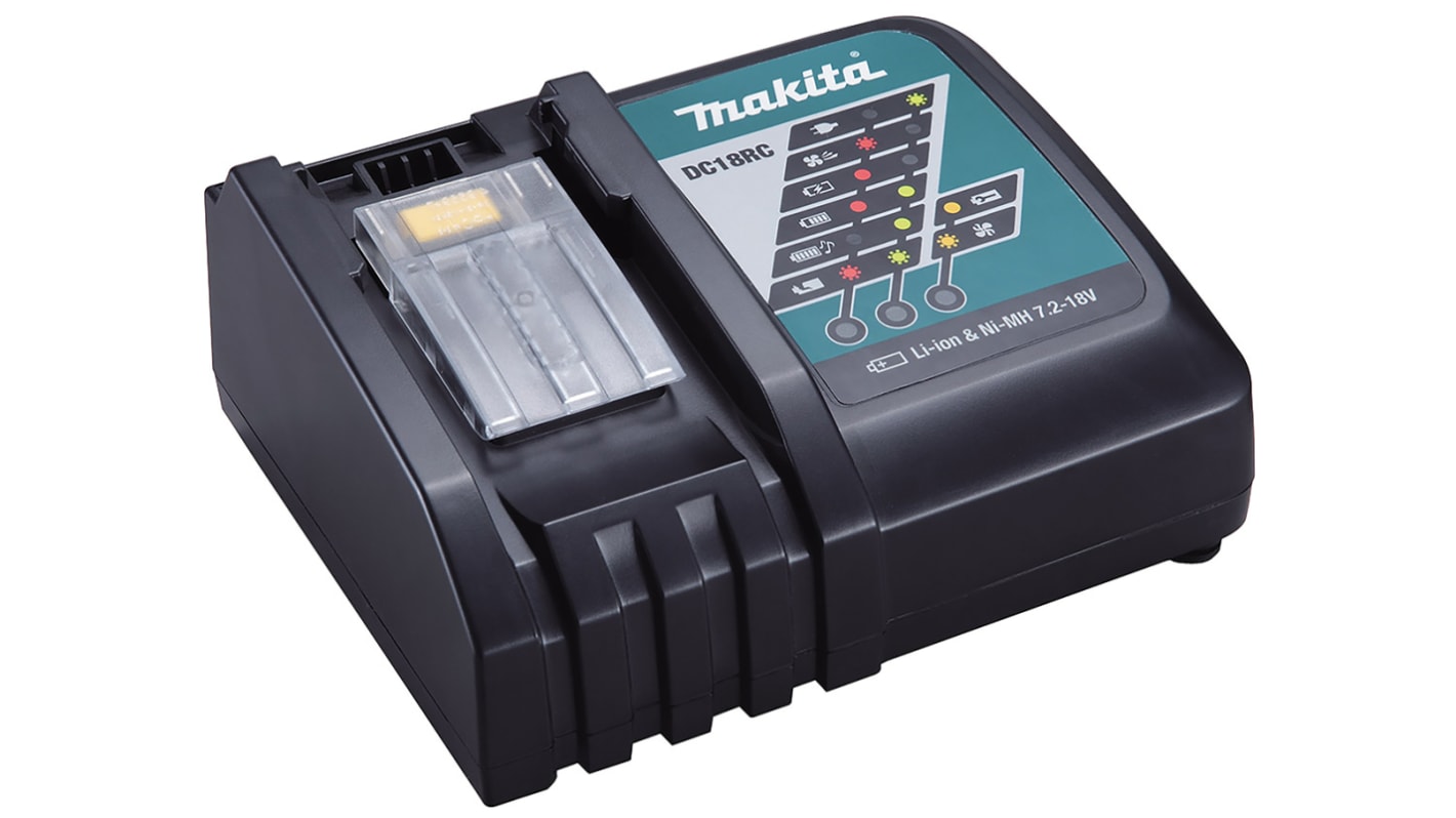 Caricabatterie utensili elettrici Makita per batterie Li-Ion, 14.4 V, 18 V, Spina Euro