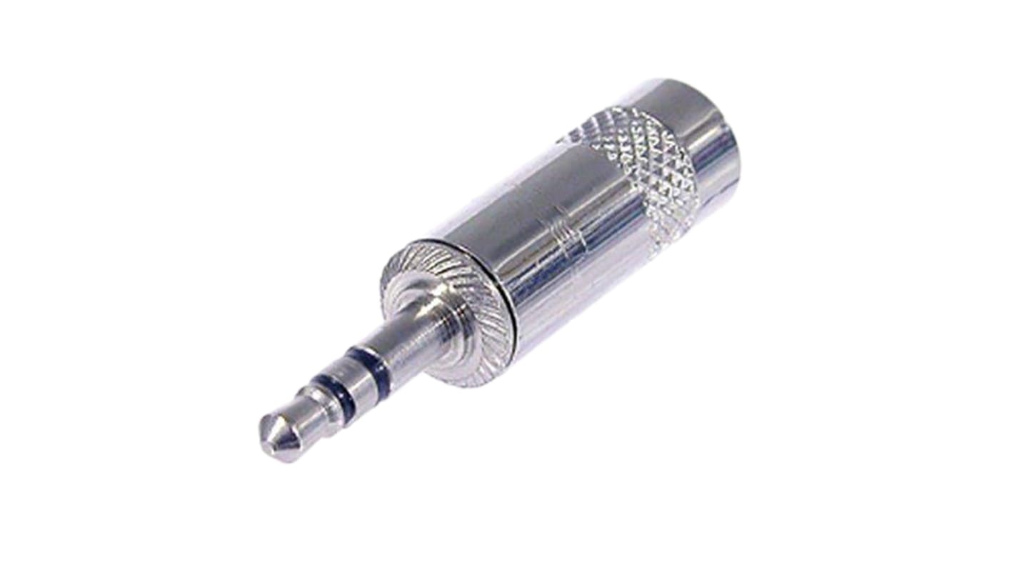 REAN Products Jack Connector 3.5 mm Cable Mount Stereo Plug, 3Pole