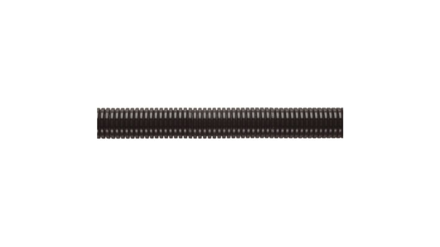 Flexicon 塑料挠性电缆管, Φ18mm标称, 18.5mm外径, 14.2mm内径, 50m长, IP66，IP67，IP68，IP69K, 黑色, FPAS系列
