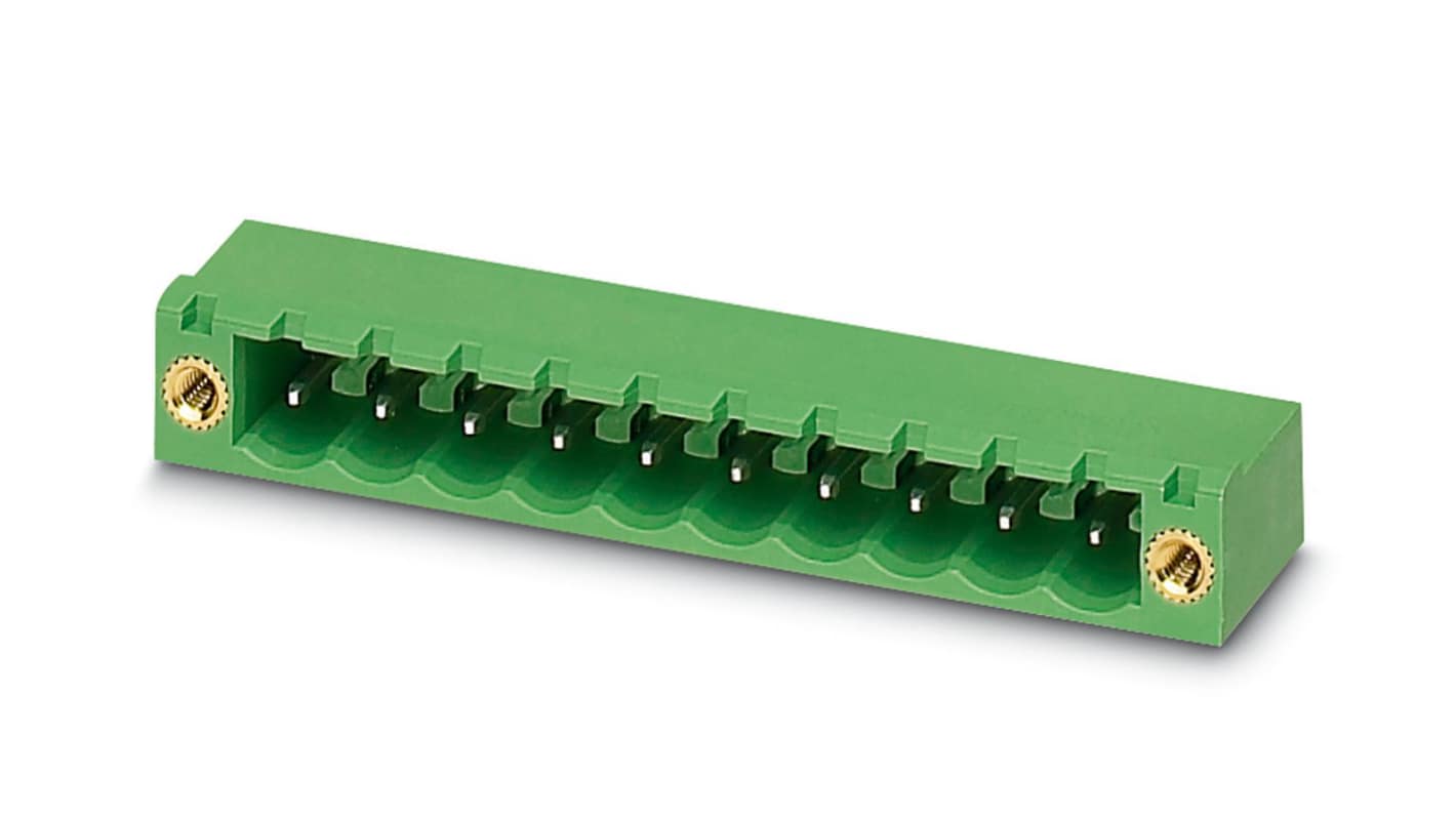 Phoenix Contact, 5.08mm Pitch, MSTB 2.5/ 8-GF-5.08 EX, 8 Way, Pluggable Terminal Block, Header, Solder Termination,