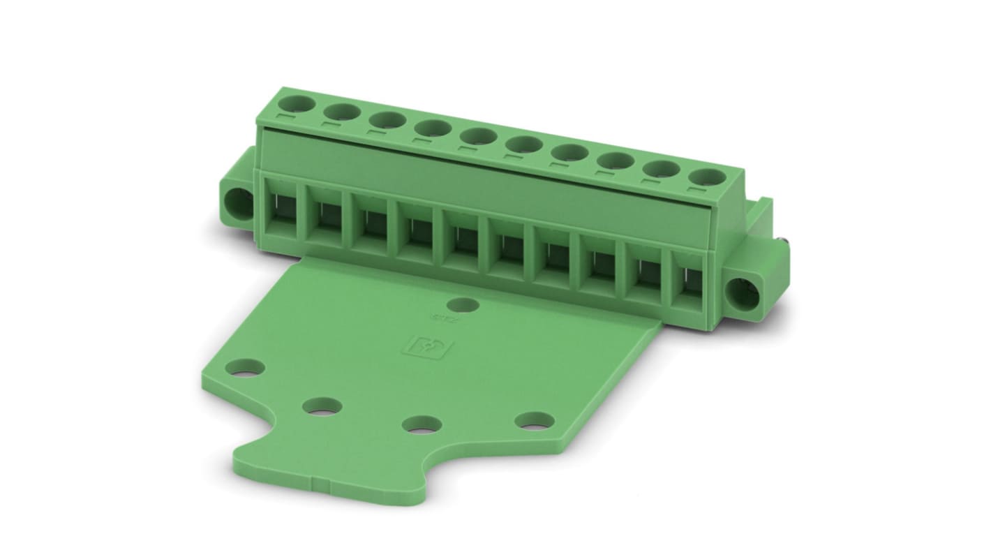 Phoenix Contact, 5.08mm Pitch, MSTB 2.5/10-STZF-5.08, 10 Way, Pluggable Terminal Block, Plug, Screw Termination, 1805165