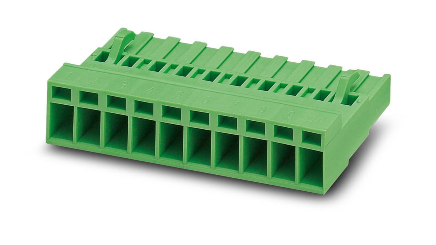 Phoenix Contact, 5.08mm Pitch, MSTBC 2.5/16-STZ-5.08, 16 Way, Pluggable Terminal Block, Plug, Screw Termination, 1809640