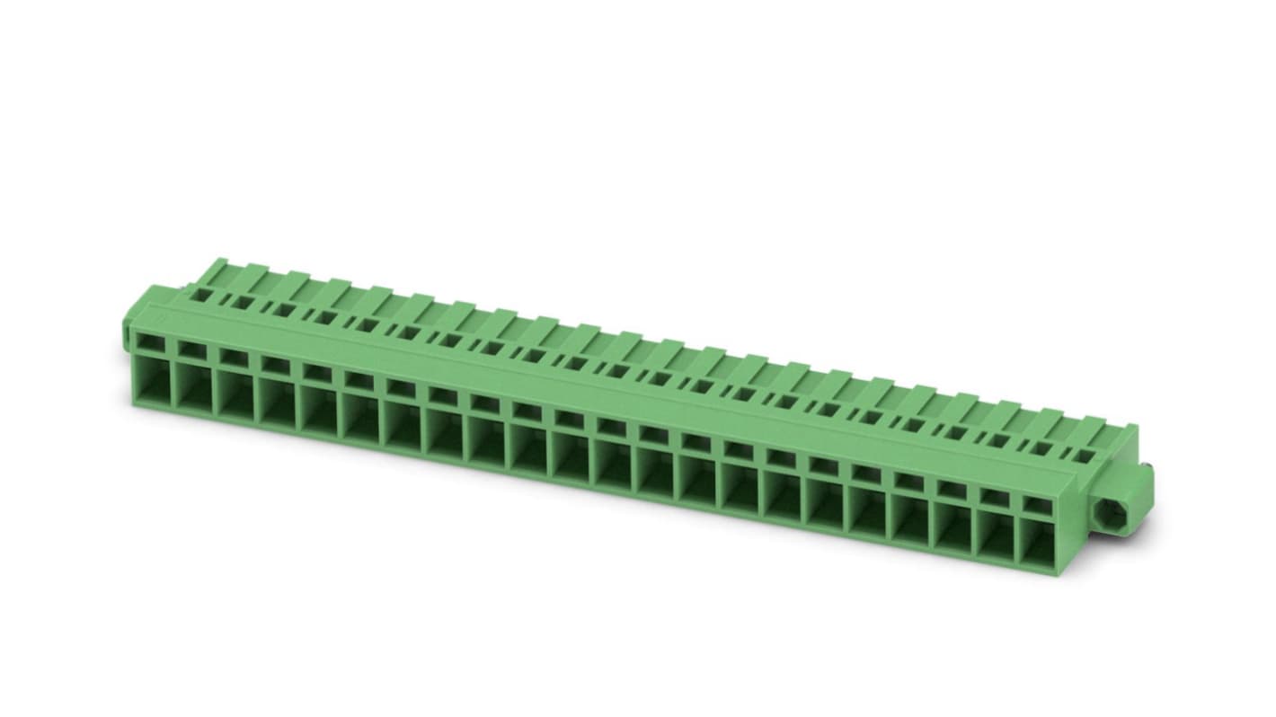 Phoenix Contact, 5.08mm Pitch, MSTBC 2.5/22-STZF-5.08, 22 Way, Pluggable Terminal Block, Plug, Screw Termination,