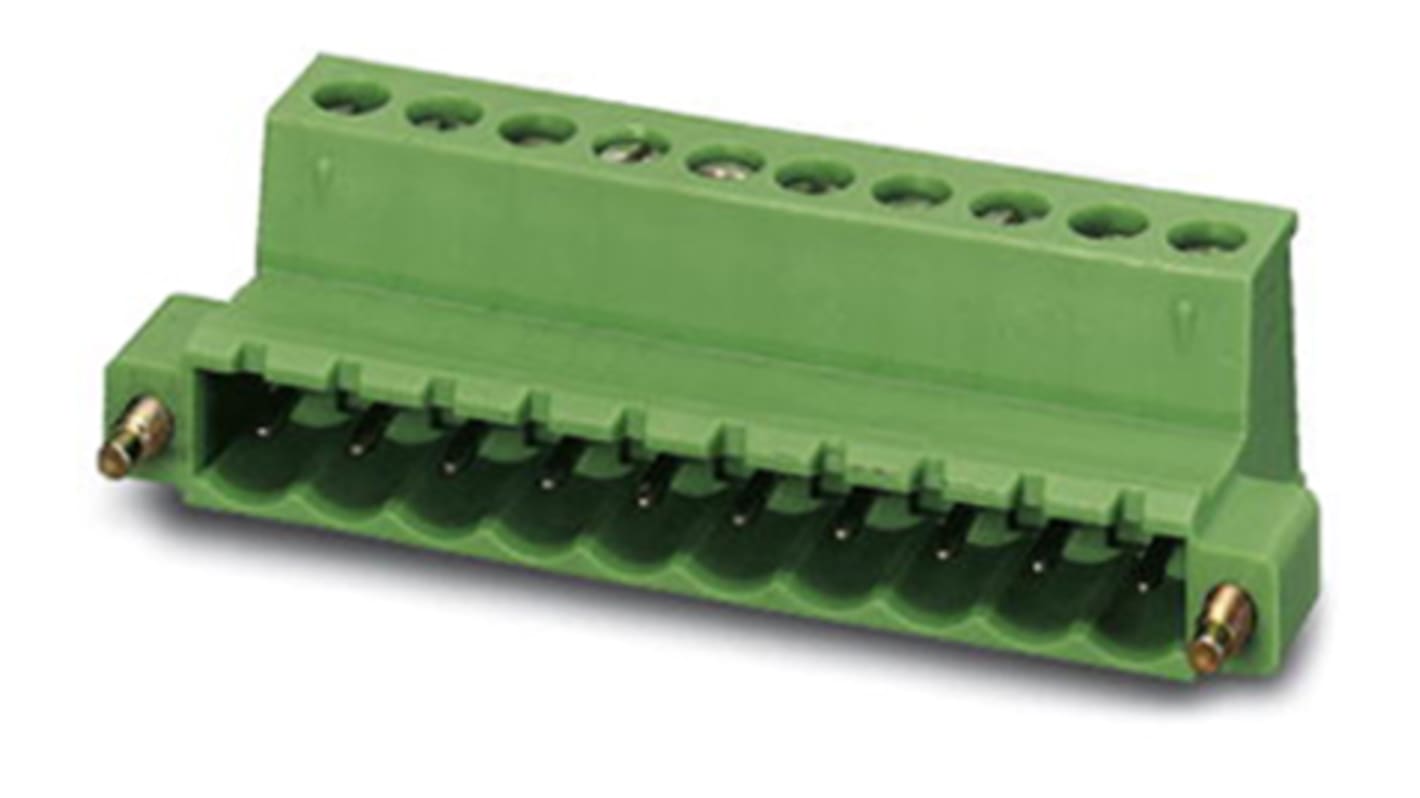 Phoenix Contact 5.08mm Pitch 3 Way Pluggable Terminal Block, Inverted Plug, Cable Mount, Screw Termination