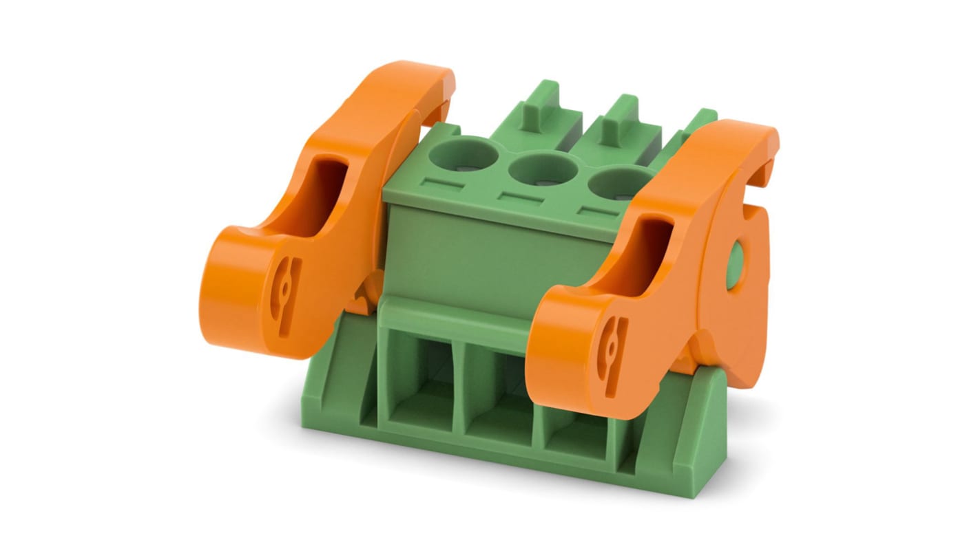 Phoenix Contact, 3.5mm Pitch, MC 1.5/ 3-ST-3.5-LR, 3 Way, , Pluggable Terminal Block, Plug, Cable Mount, Screw